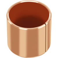 DP4-B Plain bearing for maintenance-free operations, with bronze backing