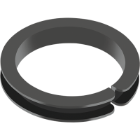 GGB EP64 thermoplastic flange bearing with PTFE and Carbon fibres