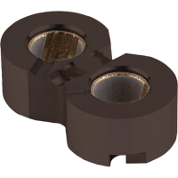 GGB Bushing block product coated with GGB Triboshield TS651 nanostructured polymer coatings