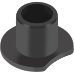 GGB EP64 thermoplastic flange bearing with PTFE and Carbon fibres