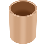 GGB-BP25 sintered bronze cylindrical bearings for maintenance-free operations